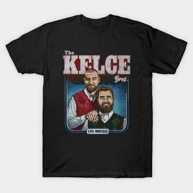 Jason Kelce & Travis Kelce The Kelce Bros T-Shirt by ganisfarhan